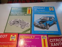Haynes sjældne værkstedsbøger , Reneault Peugeot BMW