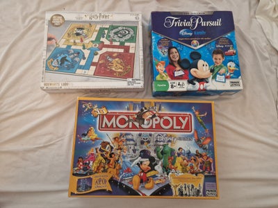 Monopoly, Ludo, Trivial Pursuit, brætspil, Harry Potter Lego - 150
Harry potter Trivial pursuit - 50
