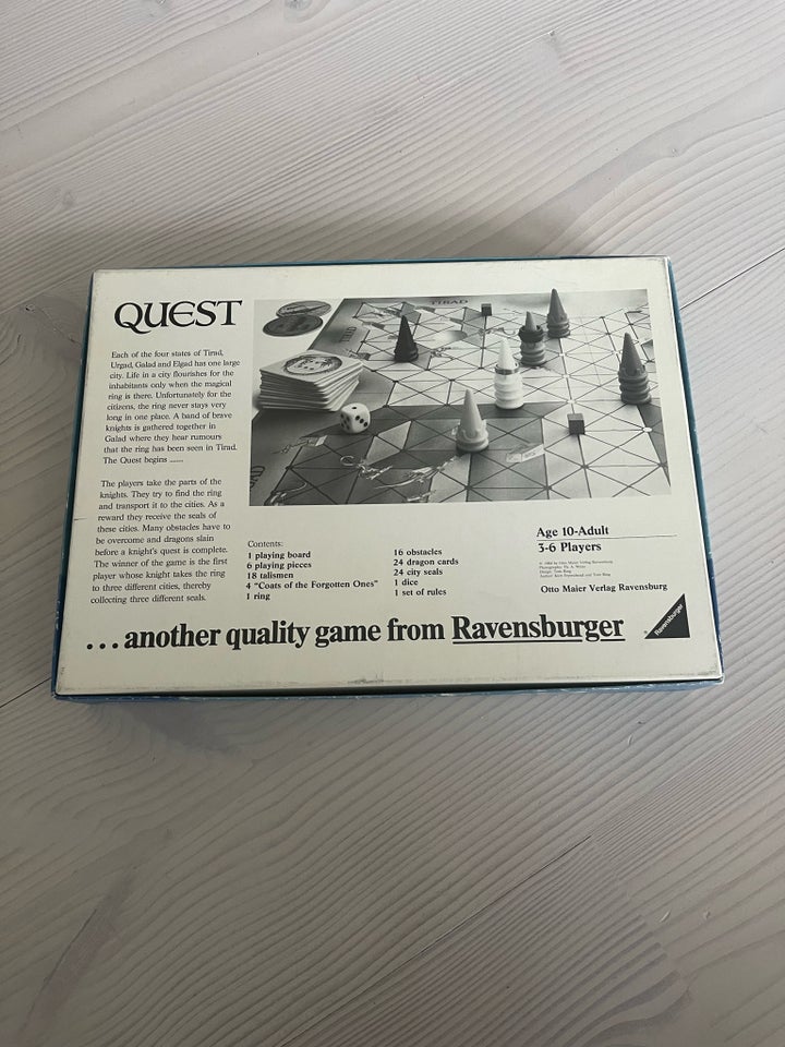 Quest, Børne- eller familiespil, brætspil