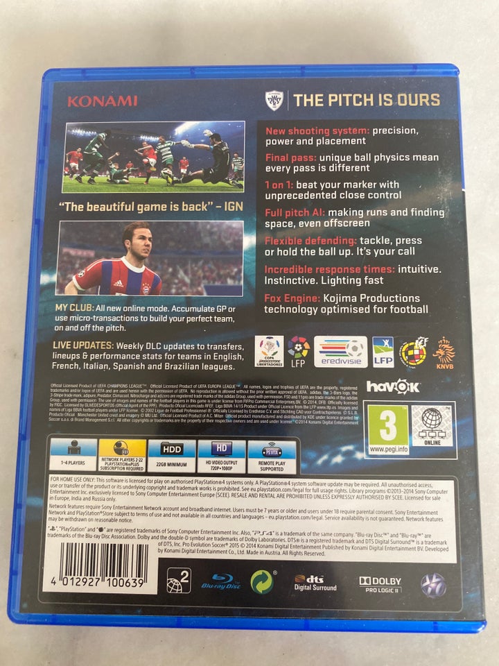 PES2015, PS4