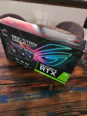 3080 Geforce RTX ROG STRIX, 10 GB RAM, Perfekt, Virker som det skal, komplet i orgnal kasse