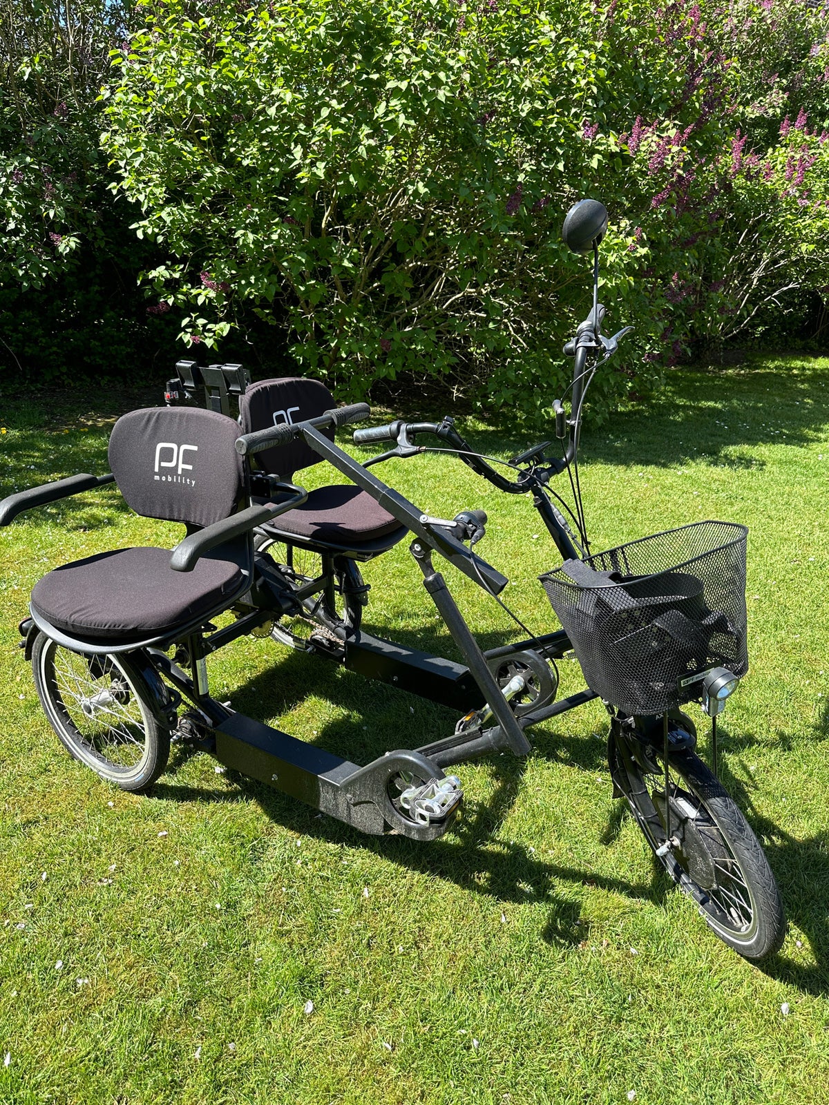 Handicapcykel, 2 personers side-by-side cykel fra PF