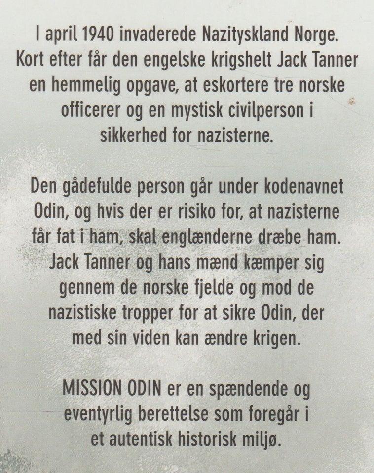 Mission Odin, Af James Holland, genre: roman