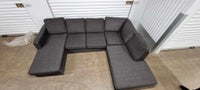 U-sofa, microfiber, 4 pers.