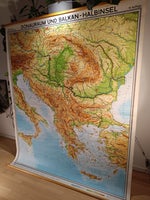 Skolekort gamle Balkan, motiv: Donau og Balkan-halvøen,