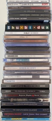 Populære nye og ældre kunstnere: Diverse, andet, 148 CD'er med populære nyere og ældre danske og ude