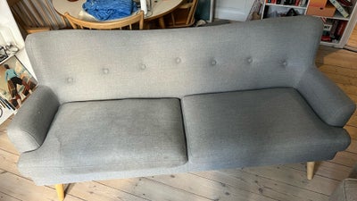 Sofa, 3 pers., GRATIS SOFA. Grå sofa 190 x 70 cm. Rigtig fin stand udover en plamage på Venstre pude