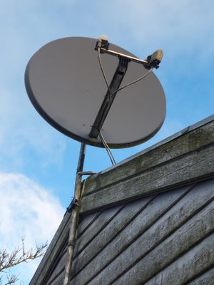 Parabol, x, x, Perfekt, 85 cm Parabol Antenne med 2 LNB
225 cm rør til opsætning