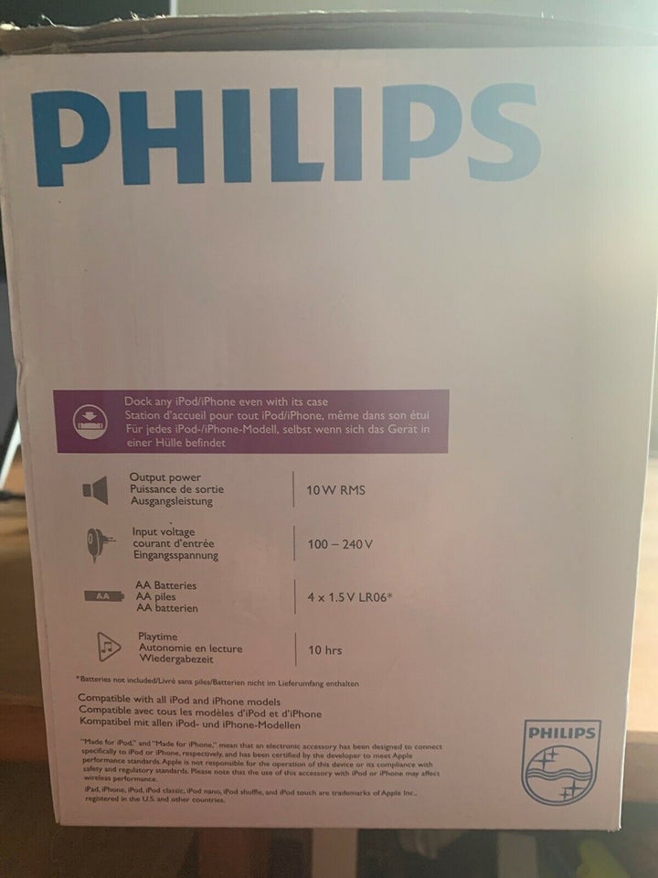 Højttaler, Philips, Docking Speaker DS3100