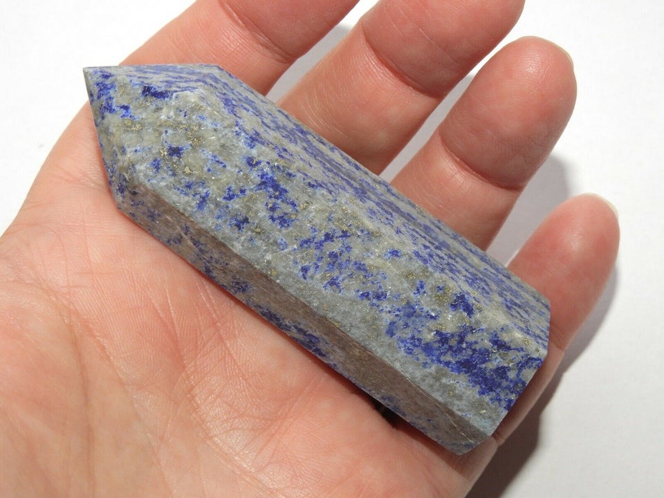 Smykker og sten, Lapis Lazuli ca. 8 x 2,9/2,1 cm - 93 gram