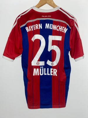 Fodboldtrøje, FC Bayern München, Thomas Müller, Adidas, str. M, FC Bayern München 2014/15 Hjemmebane