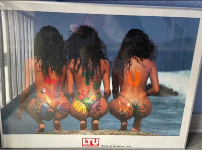 Plalkat, Tui reklame origiinal, motiv: Kvinder på strand, b: 80 h: 60, Tui
Urlaub auf der ganzen lin