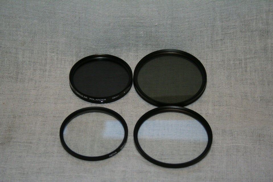 filter, andet mærke, Ø67mm og Ø58m