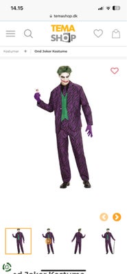Joker kostume L, Sælger denne joker kostume. Købt brugt og vasket efterfølgende. Pris 200. Afhentes 