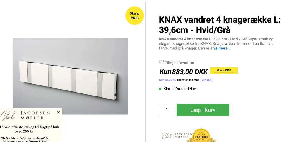 Knagrække, Knax – dba.dk – Køb og Salg af og Brugt