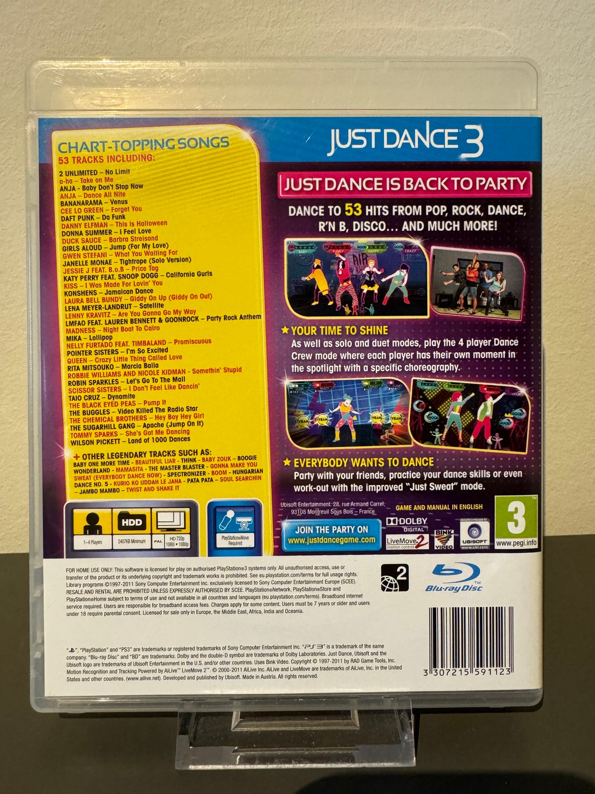 Just Dance 3, PS3, anden genre