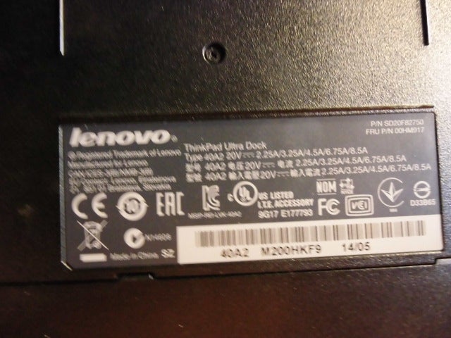 Lenovo 40A2 Ultra Docking, 0 GHz, 0 GB ram