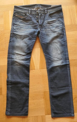 Jeans, Diesel Safado, str. 33, Blå, Denim stretch, God men brugt, 
Diesel Safado Regular slim straig