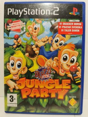 Jungle Party, BUZZ junior, PS2, action, Virker som den skal 

Læs venligst nedenstående, som er ensl