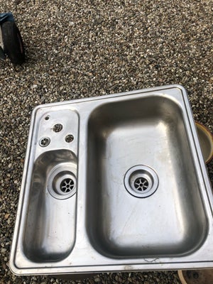 Stålvask,  Rustfrit stål, 54 x 54 