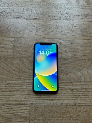 iPhone X, 64 GB, sort, God, Sælger min IPhone X. Den har fået hel ny skærm, men Face Id virker ikke.