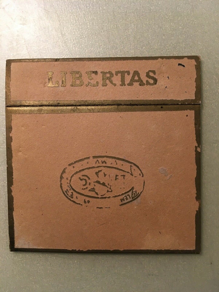 Cigartilbehør, Libertas Lemvig cigar æske omslag