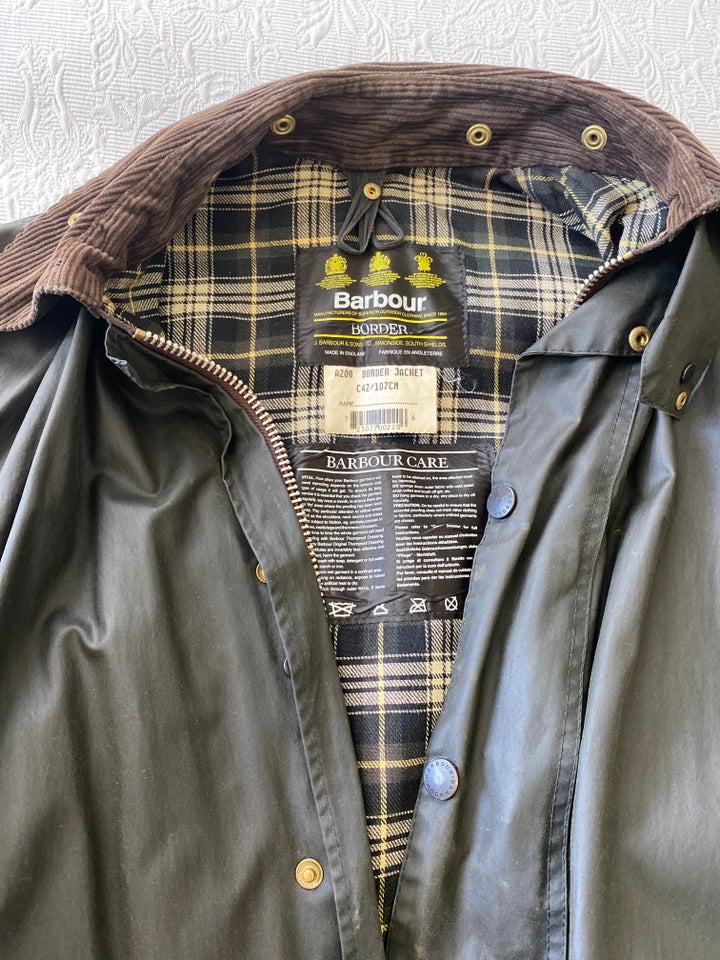 Oilskinsjakke, str. XL, Barbour