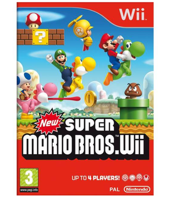 New Super Mario Bros, Nintendo Wii, - Fungere Perfekt 100%
-Komplet med manual.
- Meget fin velholdt