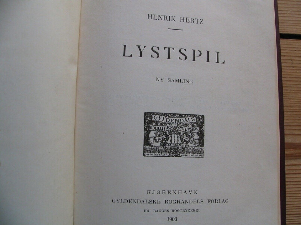 Lystspil - Ny samling, Henrik Hertz (1797-1870), genre: