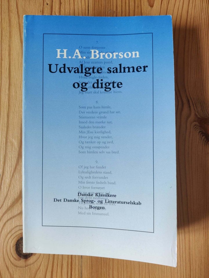 Udvalgte salmer og digte, H. A. Brorson, genre: digte