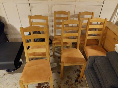 Spisebordsstol, Egetræ, 6 hysterisk velholdte spisebordsstole sælges. 
Sælges samlet. Kan afhentes I
