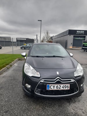 Citroën DS3, 1,6 HDi 90 DStyle, Diesel, 2011, km 220000, sort, nysynet, aircondition, ABS, airbag, 3