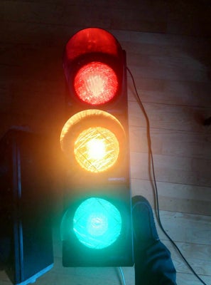 Projektør, originale, Originale Trafik Lys fra de danske Landeveje . afmonteret af Vejvæsenet grunde