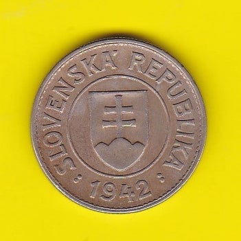 Østeuropa, mønter, (435) Slovakiet 1 Koruna