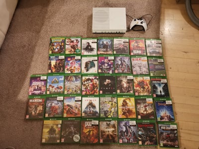 Xbox one konsol inkl en masse spil, Xbox One, adventure, Xbox one S konsol sælges inkl alle de spil 