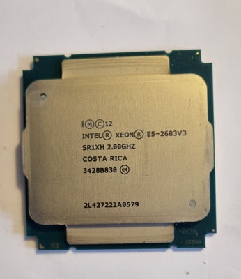 CPU, Intel, E5-2683 V3, Perfekt, Velfungeren kraftig Xeon E5-2695 V3 med hele 14 kerner/ 28 tråde. 
