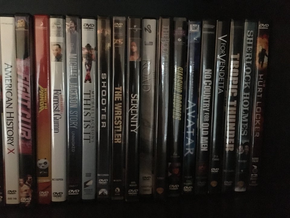 DVD samling m. storfilm, cultfilm og mere, DVD