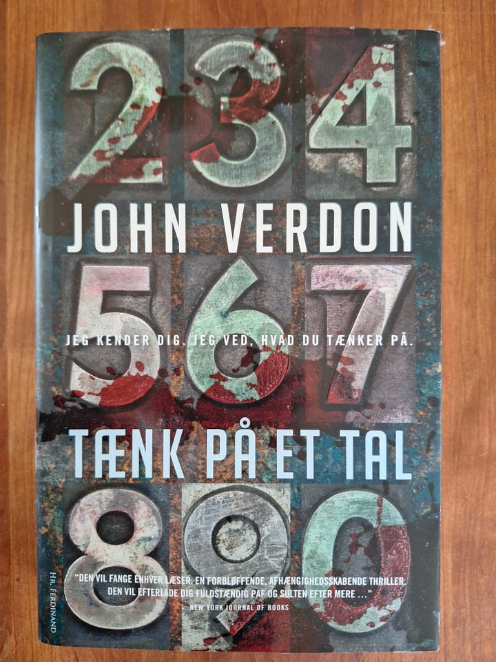 Tænk på et tal, John Verdon, genre: gys