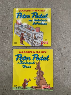 Pixi bøger, Peter Pedal, 2 stk. Peter Pedal pixi bøger.
I pæn og god stand.
Sælges samlet til 10kr.
