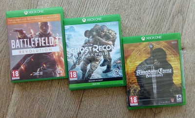 Battlefield, Ghost Recon og Kingdom Come Deliveran, Xbox One, action, Tre flotte x-box one spil, se 