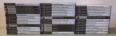 Playstation 2 spil, PS2, Diverse Playstation 2 spil sælges. Spillene fremstår generelt i ok stand. T