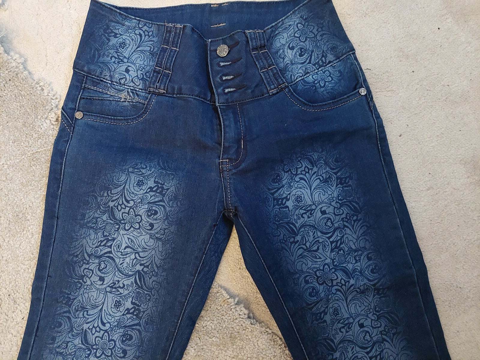 Jeans, Jeans ny med print, X&D collection