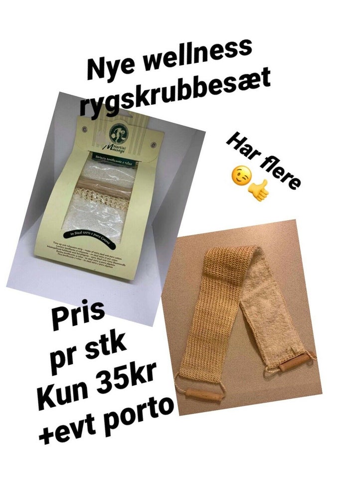 Andet, Nye wellness ryg skrubber, Nye