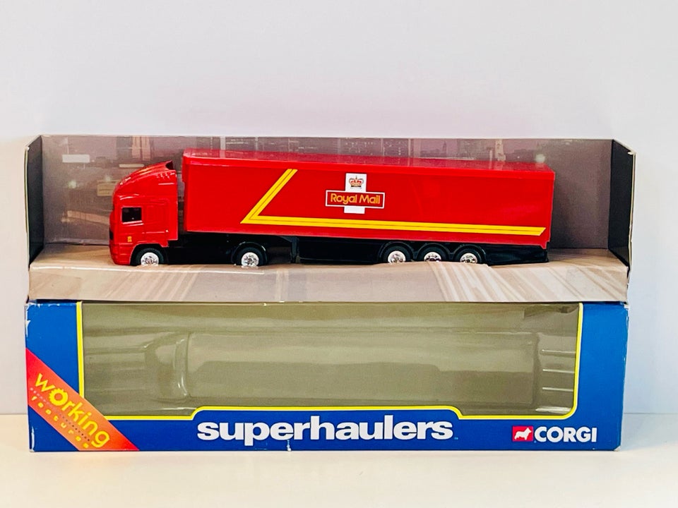 Modellastbil, Corgi Superhaulers ERF Box Trailer ‘Royal