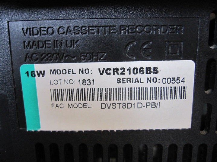 VHS videomaskine, Lumatron, VCR2106BS