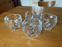 Glas, 4 eksklusive krystal whisky glas, Krystalglas