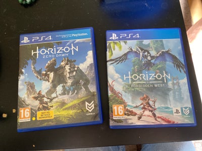 Horizon zero dawn og horizon forbidden west, PS4, Horzion: zero dawn sælges separat for 100kr

Horiz