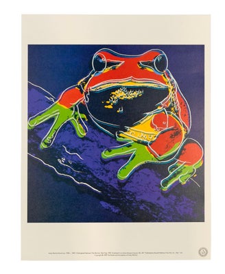 Litografi , Andy Warhol, motiv: Pine Golden tree frog, Denne annonce er kun for Pine Golden tree fro