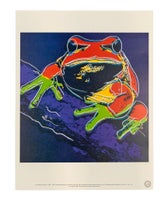 Litografi , Andy Warhol, motiv: Pine Golden tree frog