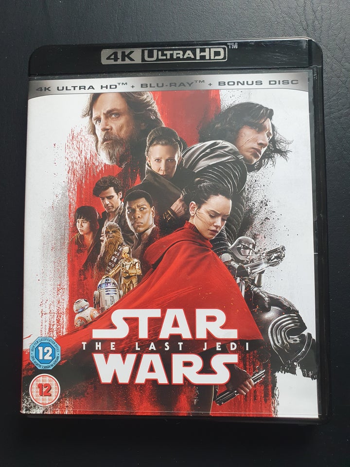 Star Wars: The Last Jedi 4K UHD Bluray, Ultra HD Blu-ray,